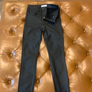 Unpublished faux leather skinny jeans size 27 *Black